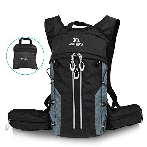 Yuanj Fahrradrucksack 15L, Leichter Kleiner Tagesrucksack für Damen & Herren, Outdoor Wasserdicht Wanderrucksack -Sportrucksack - Reiserucksack - Rucksack Skirucksack