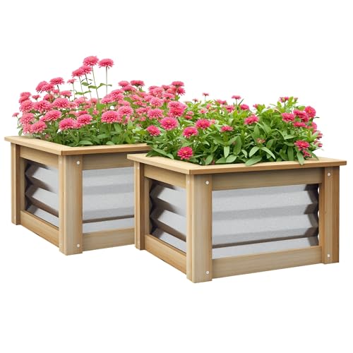 Outsunny Raised Garden Bed Set Image