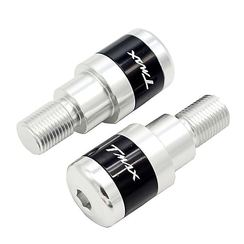 Guidon TMAX 500 argent embout de protection pour trajet urbain