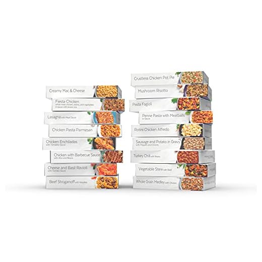 HMR Ultimate Entrée Pack | Pre-packaged Lunch or Dinner to Support Weight Loss | Pack of 17 Ready to Eat Meals | 10-20 grams of Protein per Entrée | Low Calorie Food | 7-8oz Servings per Meal