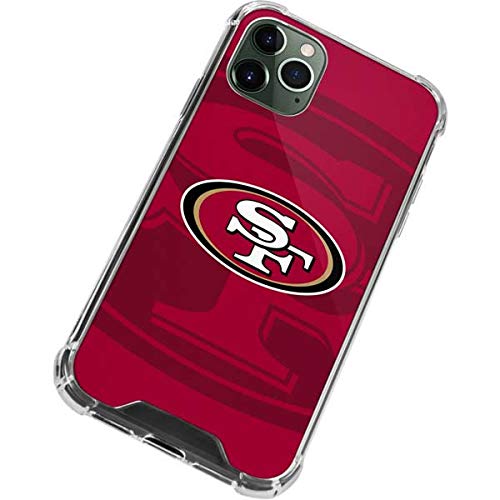 Skinit Clear Phone Case Compatible with iPhone 12 Pro Max - Officially Licensed NFL San Francisco 49ers Double Vision Design