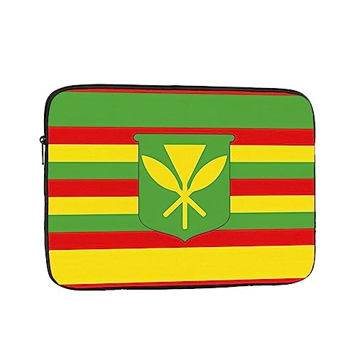 Native Hawaiian Flag Laptop Sleeve Case 15 Inch Suitable For Notebook Computer Tablet Traveling Carrying Simple Case