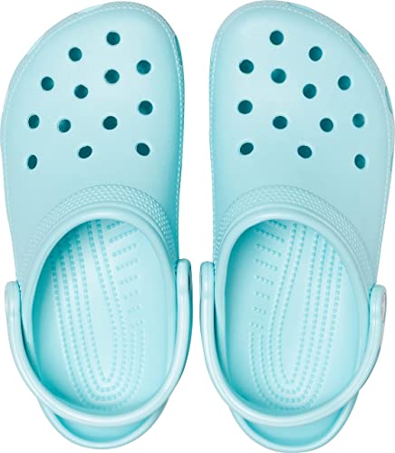 Image of Crocs Unisex-Adult Classic Clogs, Ice Blue, 2 Men /4 Women
