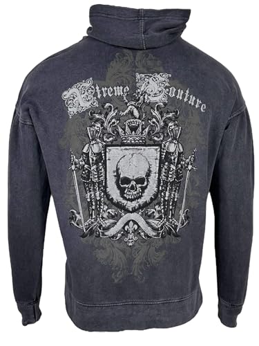 Xtreme Couture By Affliction Unisex Oversized Boxy Pullover Hoodie Ordained3