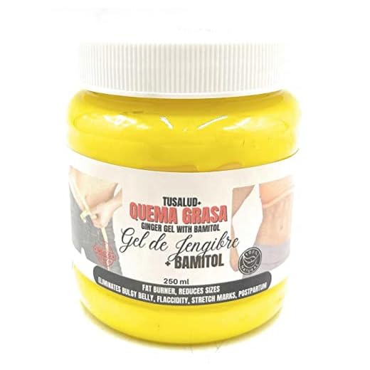 Tu Salud Plus Quema Grasa Gel de Jengibre y Bamitol Ginger Gel Fat Burner…