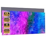 Home Theater Screen High Brightness Reflective Projector Screen 30-133 Inch 16:9/4:3 Fabric Cloth Projection for Home Beamer Easy to Clean(4:3,60inch)