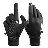 YukiniYa Kids Winter Warm Gloves for Boys Girls 3-15 Years Running Cycling with Waterproof Coating Anti-slip Touchscreen