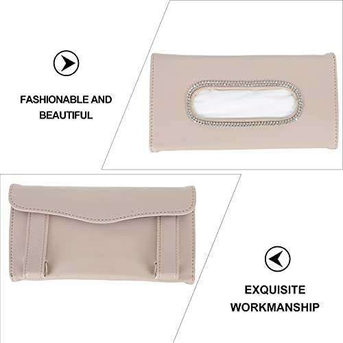 Toyvian Pala de Do Carro Titular Tecido Guardanapo Titular Pendurado Caixa de Tecido de Couro Do Cas