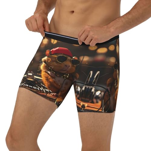 Mens Underwear Boxer Briefs - Soft Breathable Hip-Hop Guinea Pig. Men Underwear Boxer Briefs