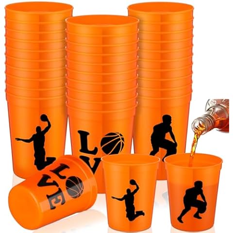 Zhehao 30 Pcs Reusable Basketball Cups Cover