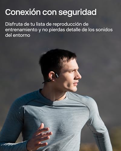SHOKZ OpenRun Mini Auriculares Conducción Ósea Bluetooth 5.1, IP67, Negro 5