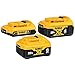 Produktbild DeWalt DCB248-3 V20 20 Volt 3er-Pack 8 Ampere Stunde; 4 Ampere Stunden Lithium-Ionen Elektrowerkzeug-Akku