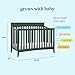 DaVinci Grove 4-in-1 Convertible Crib - GREENGUARD Gold Certified Crib - Baby Crib Convertible to Toddler Bed, Daybed & Full-Size Bed - Wooden Baby Crib with 4 Adjustable Heights - Forest Green