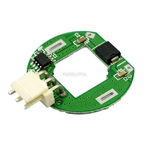 Overhead view of the JABO 2033S motor drive board, with a slightly different angle showing the connector pins.