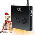 Briidea 400W Dog House Heater with PTC Rapid Heating (3 Seconds), 32?-122? Temperature Range, 11.5FT Anti-Chew Cord, Heats Up to 120 Cubic Feet Dog Houses, Chicken Coops & Rabbit Cages