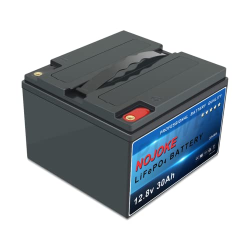 12V 30Ah Lithium Lifepo4 Battery, Deep Cycle Rechargeable Battery, 5000+ Cycles, 10-Year Lifetime, Perfect For Boat, Rv, Trolling Motor, Emergency Light, Marine #TOP1