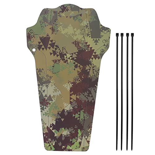 マウンテンバイクフロント/リアマッドガード PP5 プラスチック素材自転車フェンダーアクセサリー (迷彩)