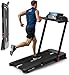 Sport24 Home Folding Treadmill, 1-16km/h 5 in 1 Foldable, Auto-Incline Running Machine, 120kg Limit, Bottle Holder, Apps, Speaker, Work Tray, Handle, LED Display, 4.5HP Quiet Motor (T6-A26)