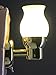 Pactrade Marine Mini LED Brass Dimmable Frosted Glass Wall Light 140 LM