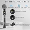 Phenyx Pro Wireless Microphone System, Metal Wireless Mic Set with 4 Cordless Mics, 4x25 UHF Adjustable Frequencies, 200ft Range, Dynamic Microphones for Singing, Karaoke, Church, DJ (PTU-5200) #2
