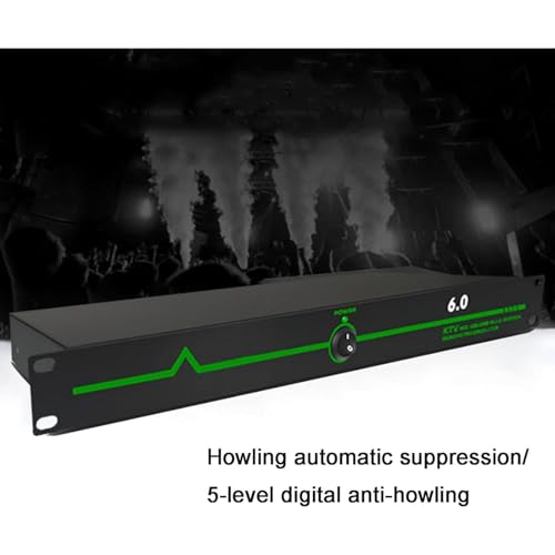 Supresor profesional de retroalimentación, 6 entradas y 6 salidas, desplazamiento digital de frecuencia antiultrasonido, nivel 5 contra silbidos y 12 segmentos de retención de alta fidelidad, para fiestas miniatura 5