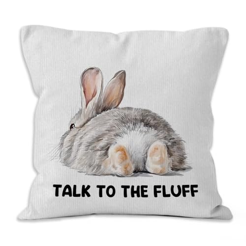YSFUYZCT Easter Bunny Pillow Cover 18x18 for Home & Gifts