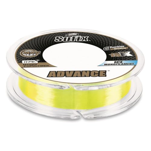 Sufix Advance Ice Monofilament 3 lb Neon Lime