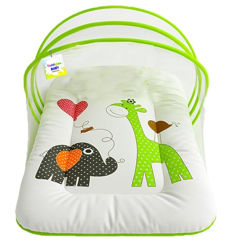 Image of Toddylon Baby Bedding New Born Baby Bed | Mosquito Net | Mattress | Insect Protection Net | Infants | Mosquito Safety Net | Baby Beds | Baby Boys Girls (0-6 Months)