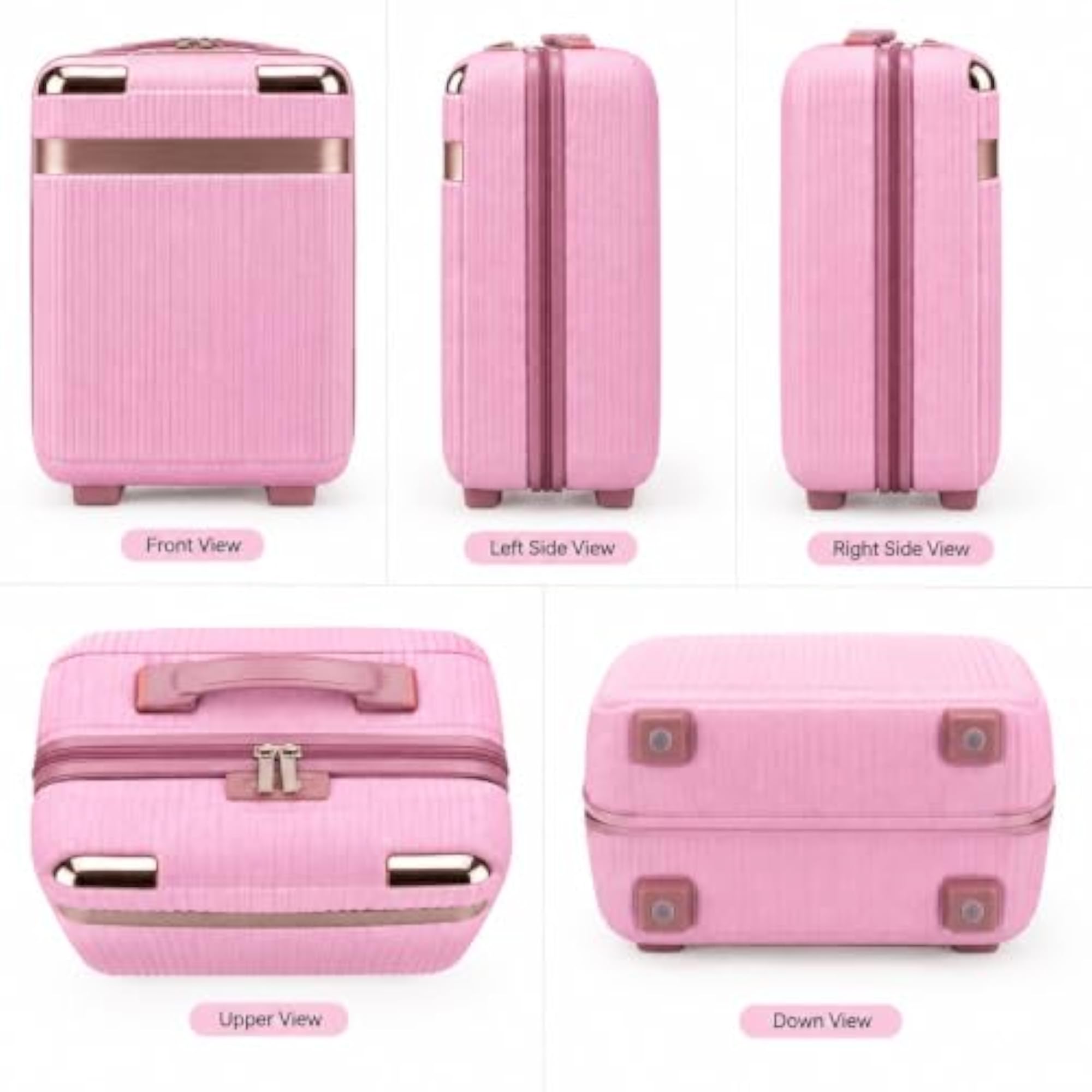 Hard Shell Travel Makeup Case, Small Portable Organizer