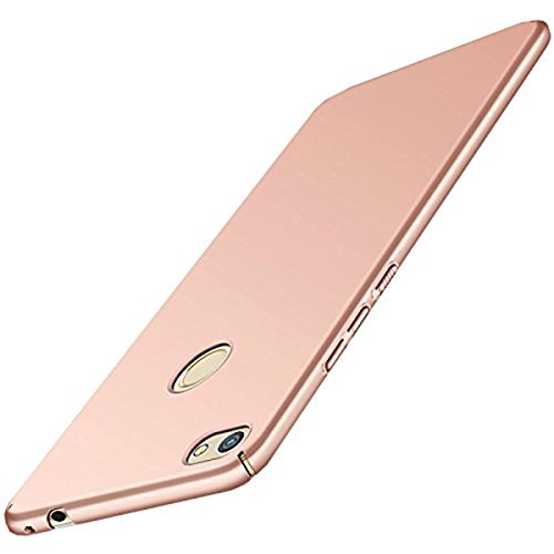 Qissy Carcasa Huawei P8 Lite (2017 Series) Incluido Anti-Scratch Anti-Huella Dactilar a Prueba de Choque Suave Protective Case Cover Skin para Huawei P8 Lite 2017 Series (Oro Rosa)