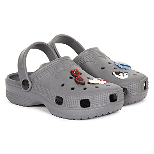Image of MOZAFIA CHIKU Super Lightweight Cushioned Footbed EVA Sole Pull ON Washable Clogs for Kids