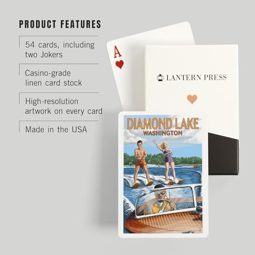 Lantern Press Juego de 52 Cartas de Póker Tamaño Estándar miniatura 3
