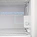 ROVSUN 3.0 Cu.Ft Compact Upright Freezer with Reversible Stainless Steel Single Door, 2 Shelves, Countertop Freezer with 7 Grade Adjustable Thermostat for Home Office Dorm Apartment