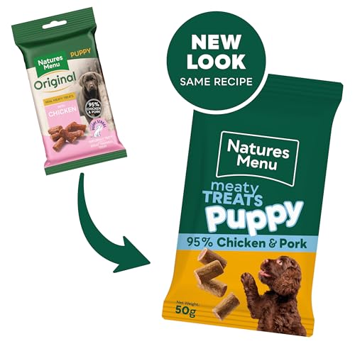 Natures Menu Meaty Treats for Puppy Dogs with Chicken - 12 x 50g, 50 g (Pack of 12) - Image 3
