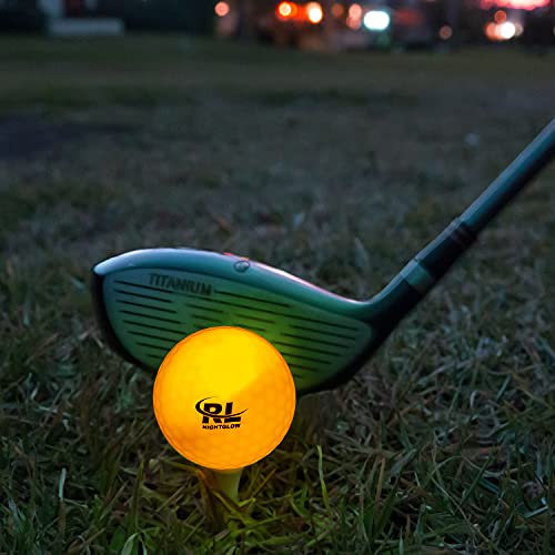 R&L Glow In The Dark Golf Balls, Led Light Up Glow Golf Ball For Night Sports, Super Bright, Colorful And Durable, Impact Activated With An 8 Minutes Timer, 6 Colors Pack #TOP3