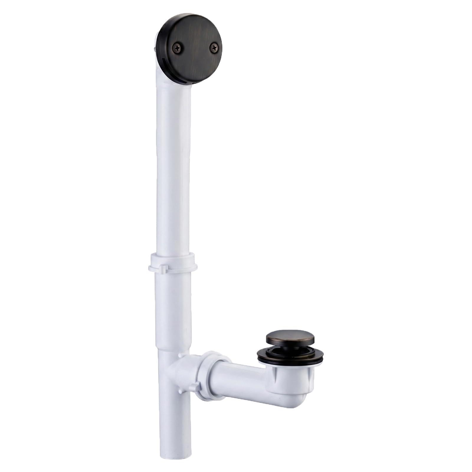 WELSAN Oil Rubbed Bronze Tub Drain Kit,1-1/2" Tubular Bath Waste,ORB