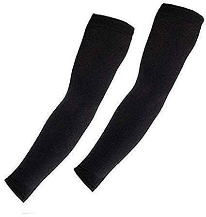 Arm Sleeves Cotton For Men's and Women's (Black)