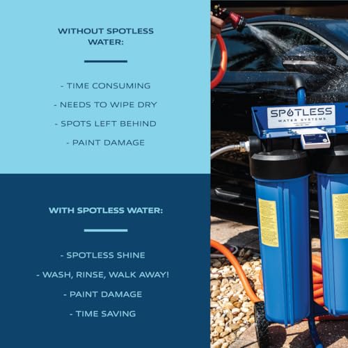 Spotless Water Systems - DIC-20, Simple Window, Solar Panel, RV & Car Wash System, Works for All Vehicles, Motorcycles, Bikes, Boats, Planes, Yachts, Towel Drying Eliminated