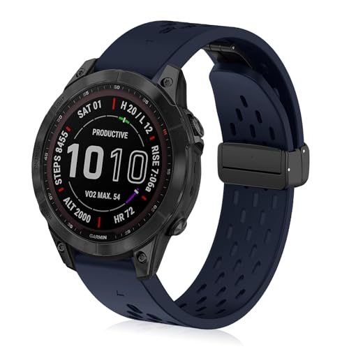 ToVioc Silicone Wristband Compatible with 47mm of Garmin Fenix E/Fenix 8 Pro/Tactix 8/Quatix 8/D2 Mach 2
