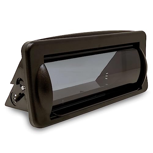 Creative Audio CAMC1B Marine Single DIN Radio Mounting Kit with Retractable Cover (Black)