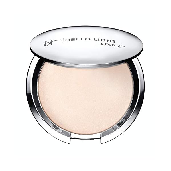 IT Cosmetics Hello Light Creme Luminizer - Anti-Aging Highlighter - Brightens, Hydrates & Awakens Skin - With Silk, Hydrolyzed Collagen, Peptides & Antioxidants - 0.23 oz