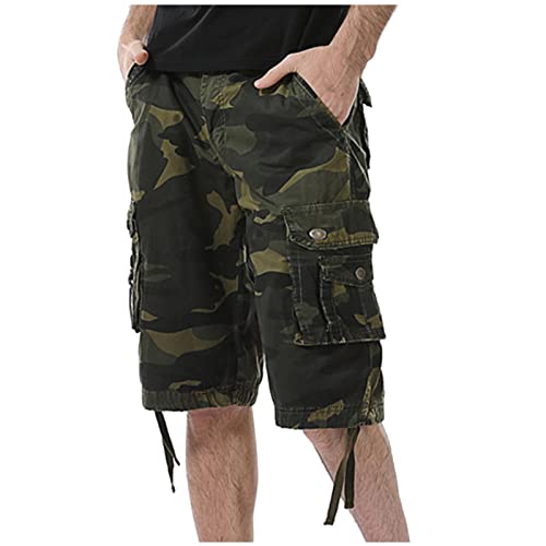 Freizeithose Herren Cargo Shorts Arbeitshose Herren Klassische Loose...