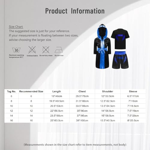 Robe de boxe enfants et haut manches courtes avec short de kickboxing - 5
