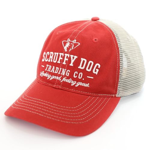 Image of SCRUFFY DOG Premium Adjustable Trucker Hats for Men and Women - Vintage Snapback Trucker Hat for Hikers and Bikers