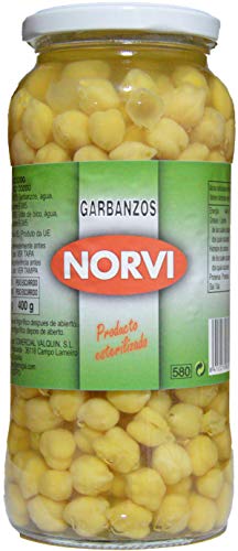 Garbanzo Cocido Norvi. Peso Neto. 570 Gr.