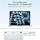 NPUOLS Hülle Schutzhülle Kompatibel für MacBook Air 13,6 Zoll M4 M3 M2 A3240 A3113 A2681(2025 2024 2022), Ultradünne Vergilbung Sbeständige Hartschale Snap Case und TPU EU Tastaturabdeckung