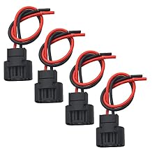 WMYCONGCONG 4 PCS 5202 2504 PS24W Bulbs Female Connector, H16 5202 2504 PS24W Female Connector Pigtail Wiring Harness for Headlight Fog Light Socket Replacement