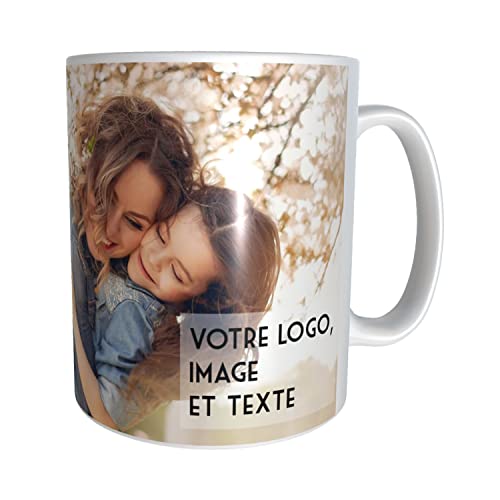 YONACREA - Mug personnalisé avec 2 photos - Personnalisable en ligne