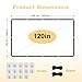 Foldable 120-inch Projector Screen,XINLEMY 4k 16:9 Anti-Crease Portable Washable Projector Backing Black Absorbs Light Movies Screens for Home Theater Backyard Indoor and Outdoor Camping