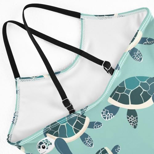 Image of Girls One Pieces Swimsuit Cute Beach Swimwear with Adjustable Strap 3-10 Years
